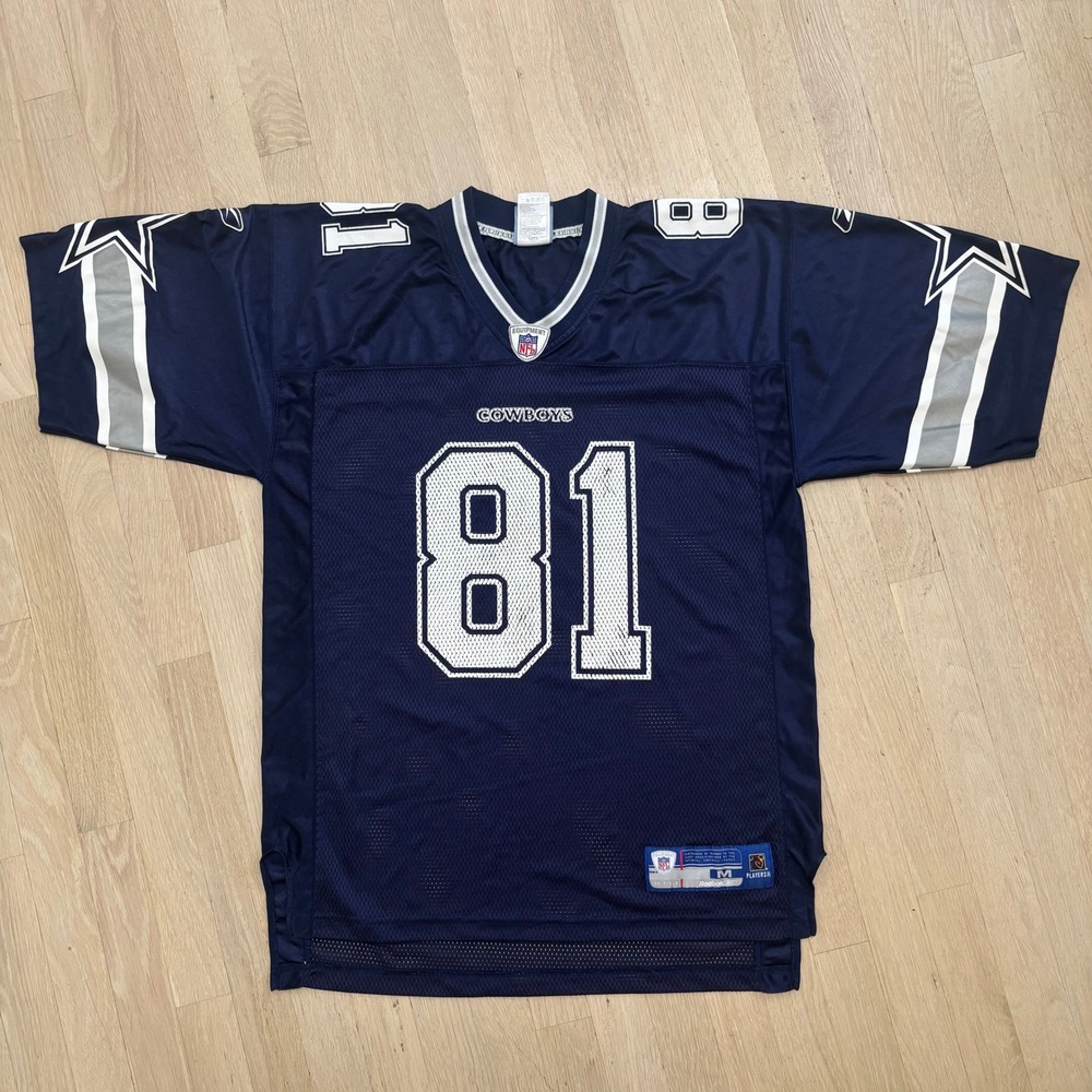 Reebok Football Jersey Mens M Blue Excellent Terrell Owens 81 Dallas Cowboys